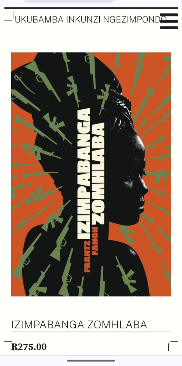 ActionLanguages's tweet photo. Wretched of the Earth by Fanon has been translated into isiZulu. https://t.co/BhqxqEvN07