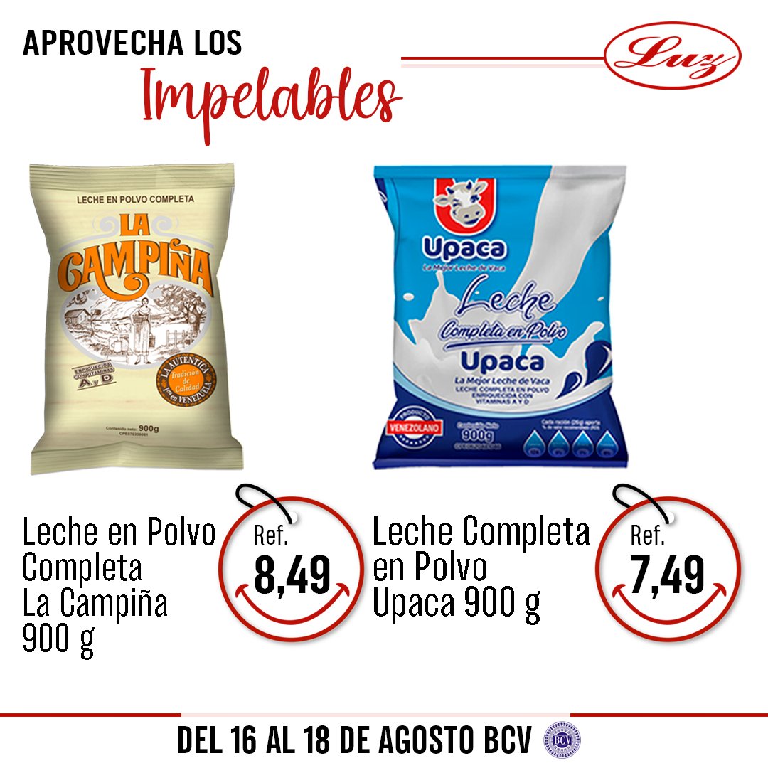 mercadosluzca's tweet photo. Ven y disfruta de #Impelables todas nuestras sucursales desde el 16 al 18 de Agosto.

#Automercadosluz #LuzQuick #Julio2024 #FestivaldePrecios #descuentos #mercado #promos #market #mall #supermercado #comida #ofertas #promociones #productosdigitales https://t.co/XI2VxvGcTL