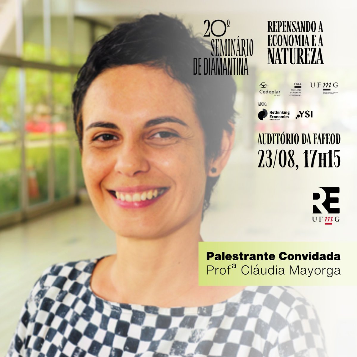 RepenseEconUFMG's tweet photo. Apresentando nossa segunda convidada: prof.ª Cláudia Mayorga!

Tema da Mesa: Repensando a Economia e a Natureza Mediação: Profº @hugocerqueira
Organização da Mesa: Repensando a Economia UFMG Organização do Seminário: @Cedeplar

📍 Mais infos em: https://t.co/hCn5ies3pR https://t.co/gM0HdVqbNu