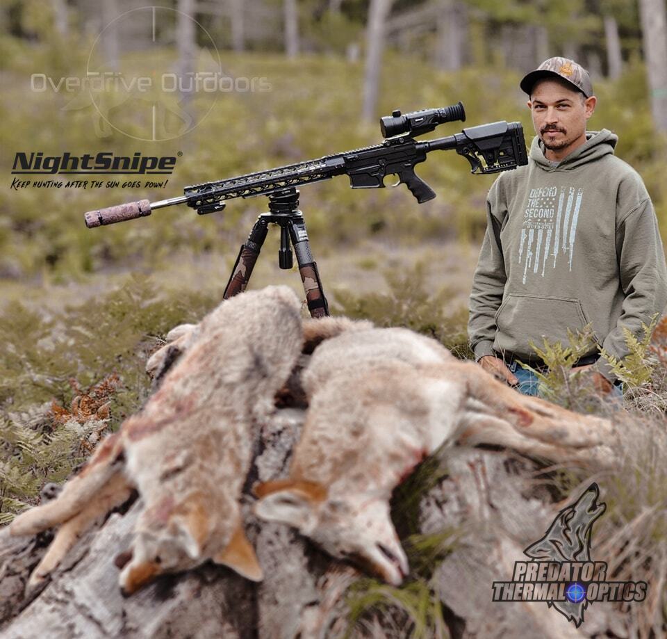 PHO_NightSnipe's tweet photo. Josh getting the job done!

The Elite Hunter Pro Carbon Fiber Tripod is holding him steady!💥

➡️ Check out the Elite Hunter Pro Tripod today and save 10% using code: tripod at check out!

🌐 https://t.co/IrQMU54auN

#coyotehunting #predatorhunting #hunting #thermalvision https://t.co/pWzRRK4LjQ