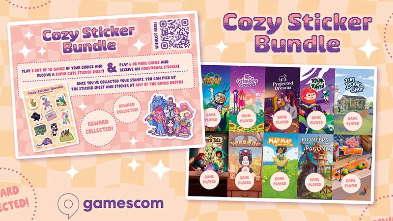 FlawberryStudio's tweet photo. 🌟COZY STICKER BUNDLE stamp rally 🌟
...is happening next week!!

Play 5 out of 10 cozy games at the Indie Arena Booth and get a cute sticker sheet!! 🌈🌟

And if you play 6 or more games you will get an extra sticker! ❤️

Check out all the rewards⬇️ https://t.co/PSD8IaM2Lk