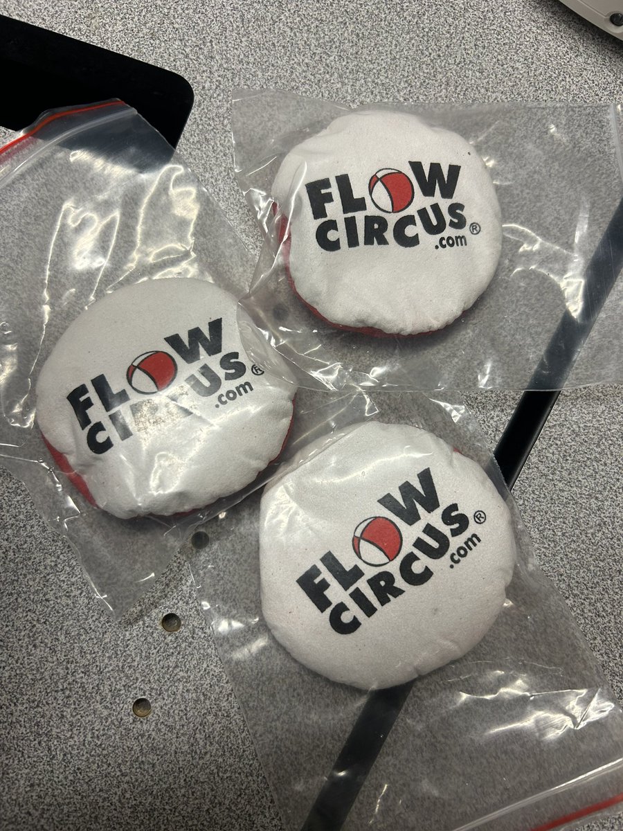 PlayProfessors's tweet image. Thanks to our sponsor for today’s New Student Orientation prizes! @FlowCircus (Flow Circus doesn’t even know about this but they are so generous, I’ve got left over flop balls. Left over fun is the best kind of fun).