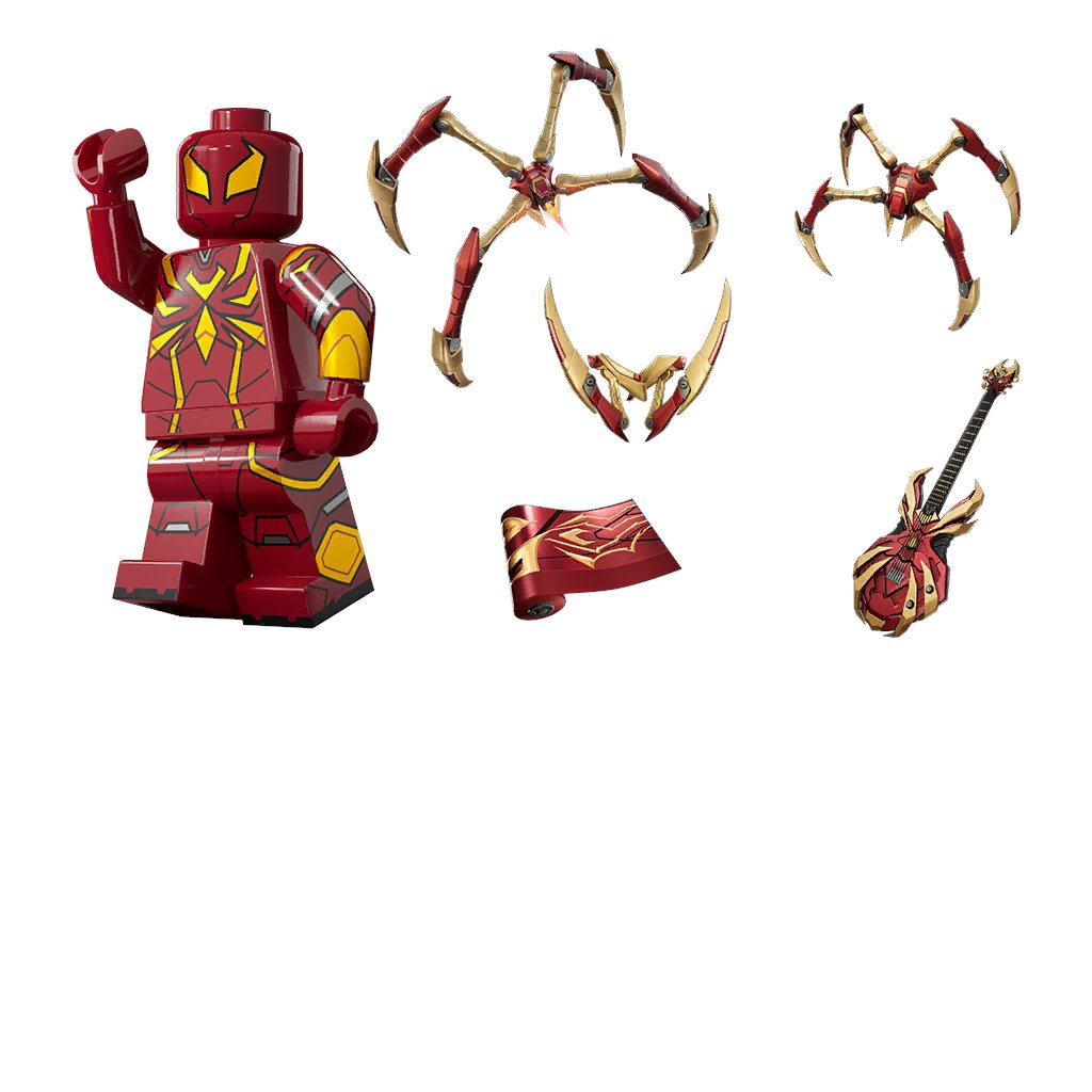 FireMonkey's tweet photo. LEGO version of the Iron Spider Skin https://t.co/kWnJLwoXlO
