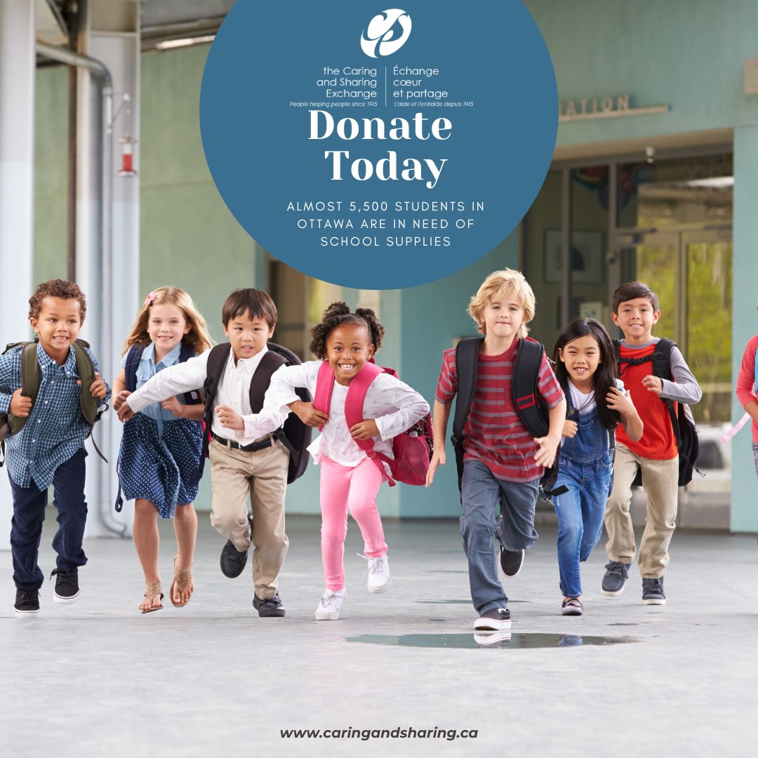 Again, we have seen an over 30% growth in the need for our Sharing in Student Success Program. You can help children from Ottawa families in need start school on an equal footing with their peers. Please donate today at bit.ly/CSEDonate #SISS2024 #Ottawacares