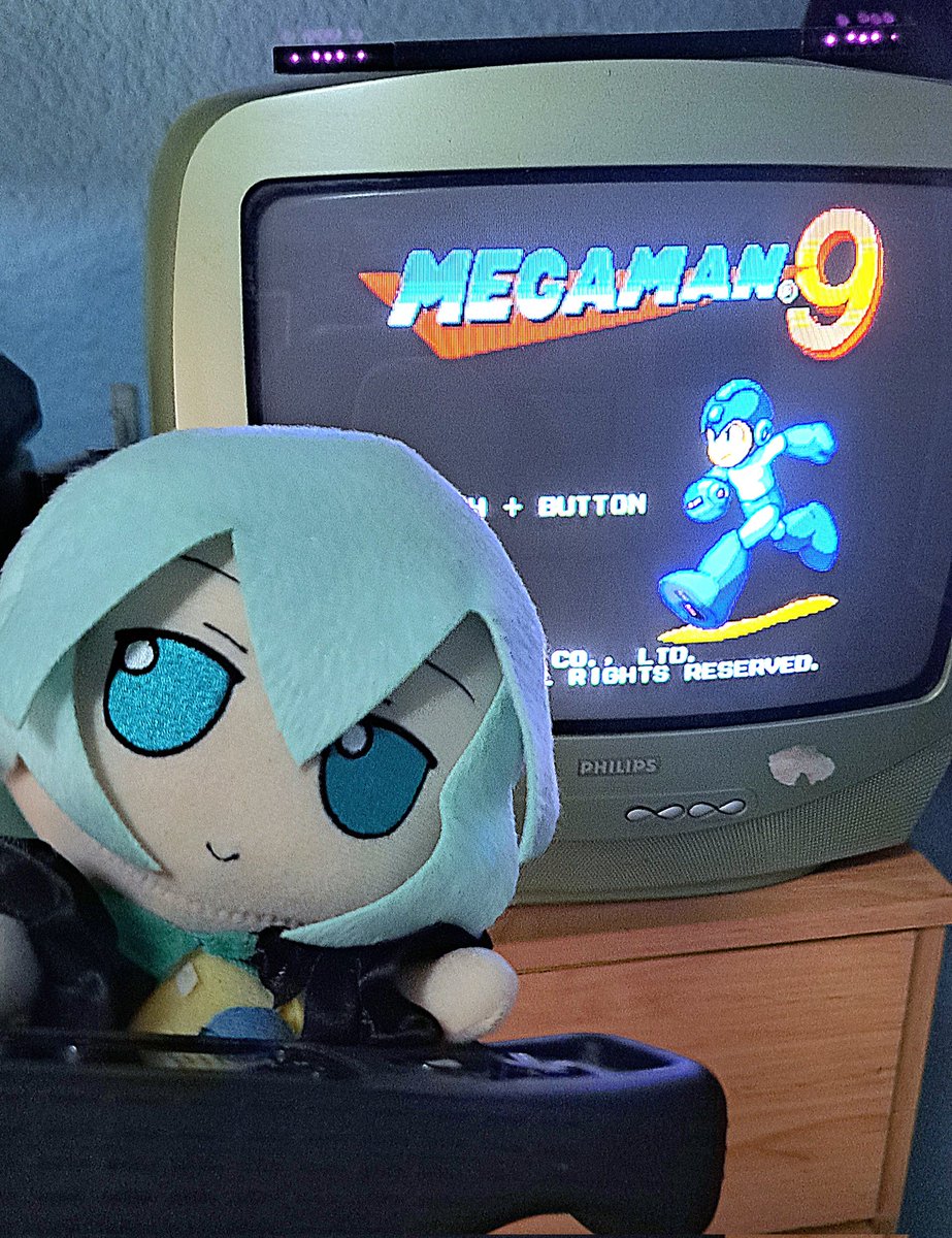 Melody_Boi's tweet photo. Koishi is gonna play Mega Man 9. How many times will she die on the spiked swing in the Jewel Man stage? https://t.co/YjXtuDpSMn