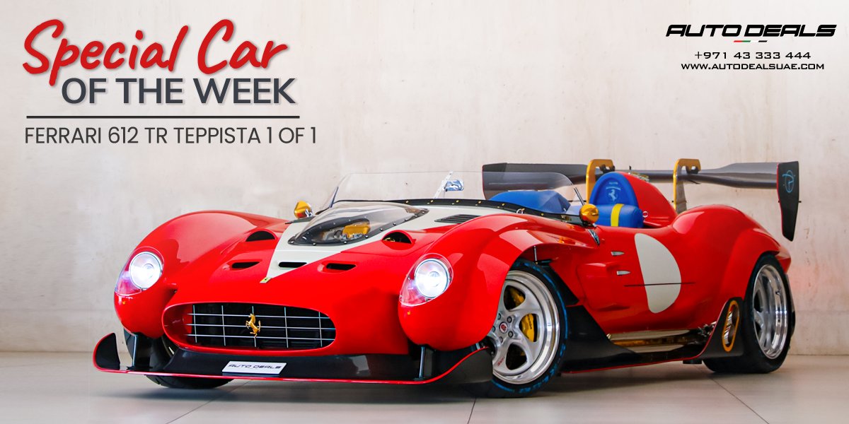 autodealsuae's tweet photo. 𝐒𝐩𝐞𝐜𝐢𝐚𝐥 𝐂𝐚𝐫 𝐨𝐟 𝐭𝐡𝐞 𝐖𝐞𝐞𝐤: 𝐅𝐞𝐫𝐫𝐚𝐫𝐢 𝟔𝟏𝟐 𝐓𝐑 𝐓𝐞𝐩𝐩𝐢𝐬𝐭𝐚 𝟏 𝐨𝐟 1🏁

𝐔𝐧𝐢𝐪𝐮𝐞, 𝐞𝐱𝐜𝐥𝐮𝐬𝐢𝐯𝐞, 𝐚𝐧𝐝 𝐛𝐮𝐢𝐥𝐭 𝐟𝐨𝐫 𝐩𝐮𝐫𝐞 𝐚𝐝𝐫𝐞𝐧𝐚𝐥𝐢𝐧𝐞. 🚀

#caroftheweek  #dubaicars #ferrari #teppista #1of1 https://t.co/YBOcb5bsVm