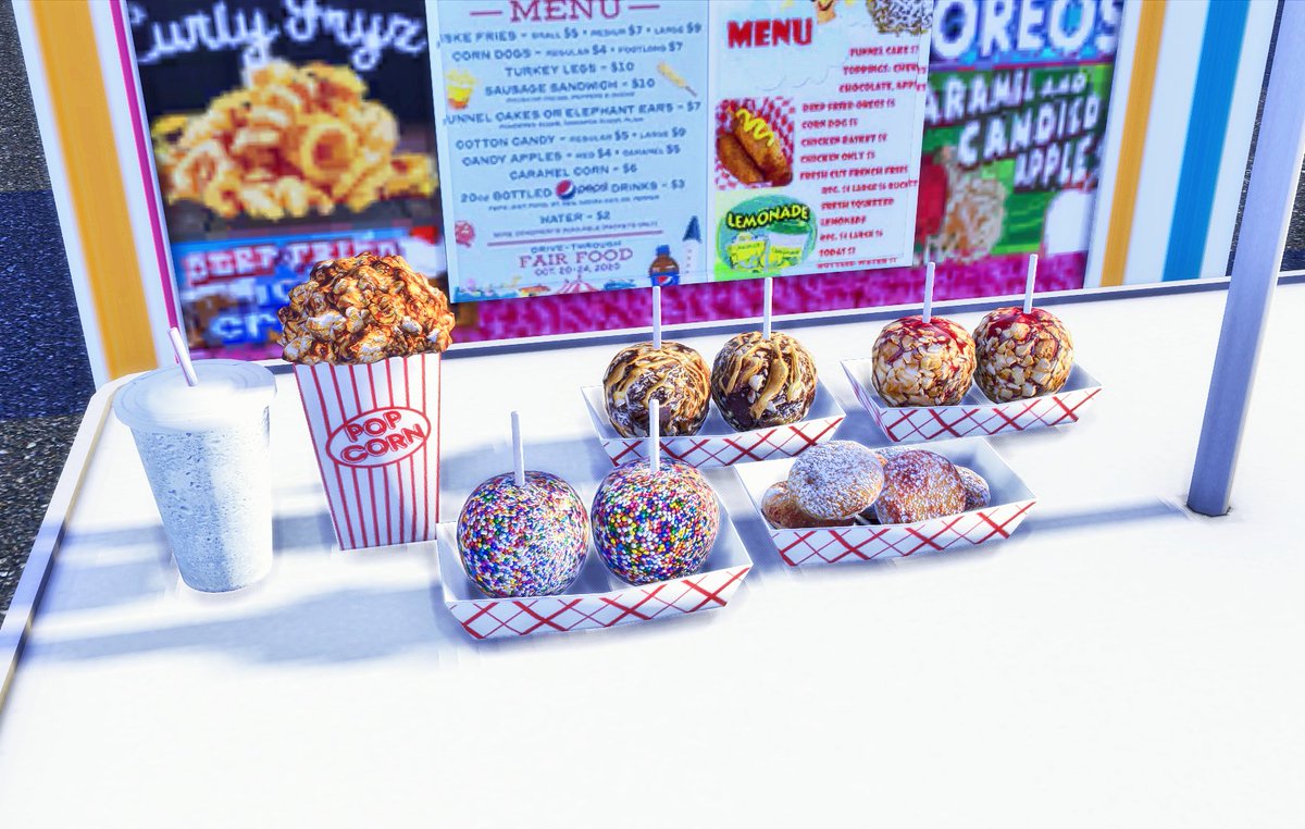 insimniasims4's tweet photo. More Carnival Food for your Sims! Part 2 out now on my Patreon! #sims #sims4 #thesims4 #sims4mods #sims4cc #TS4 #thesims #caramelapples #friedoreos https://t.co/tkUMAPHVBL