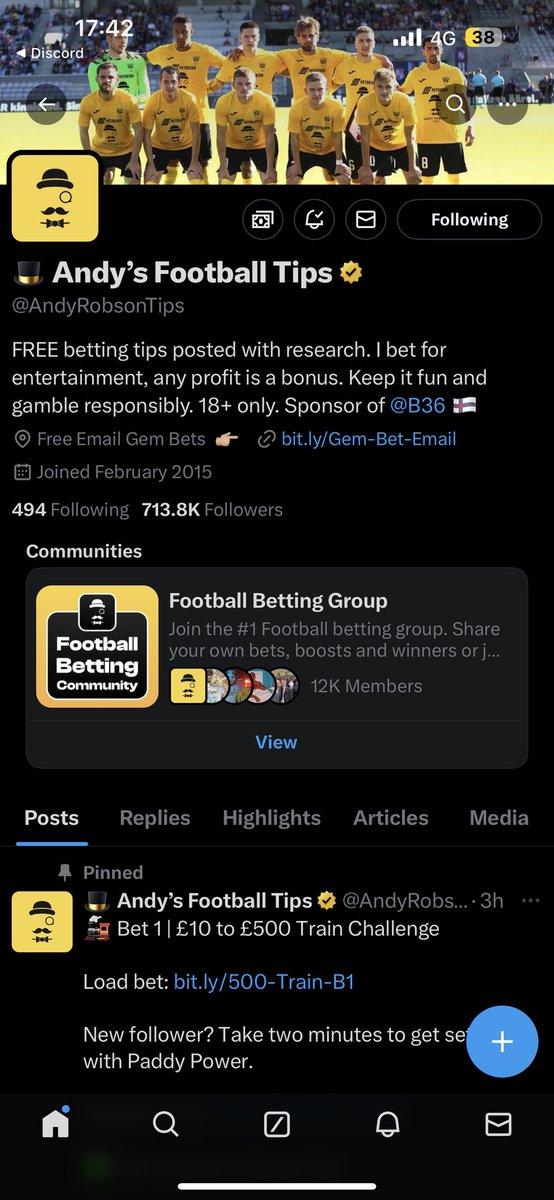 CraigPrescott02's tweet photo. @AndyRobsonTips https://t.co/5dc5YRavCb