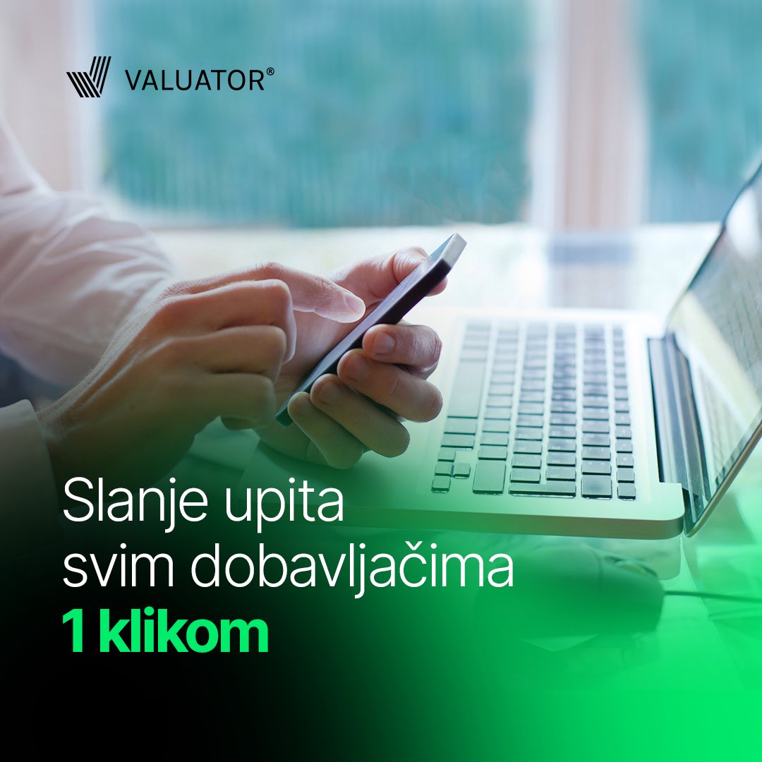 valuatorprocure's tweet photo. Kada je sistem dobro organizovan, dovoljan je samo jeda klik. 

Registrujte se besplatno i isprobajte Valuator. 

Valuator - inovativni pristup procesima nabavke! https://t.co/wut8V2kC88
