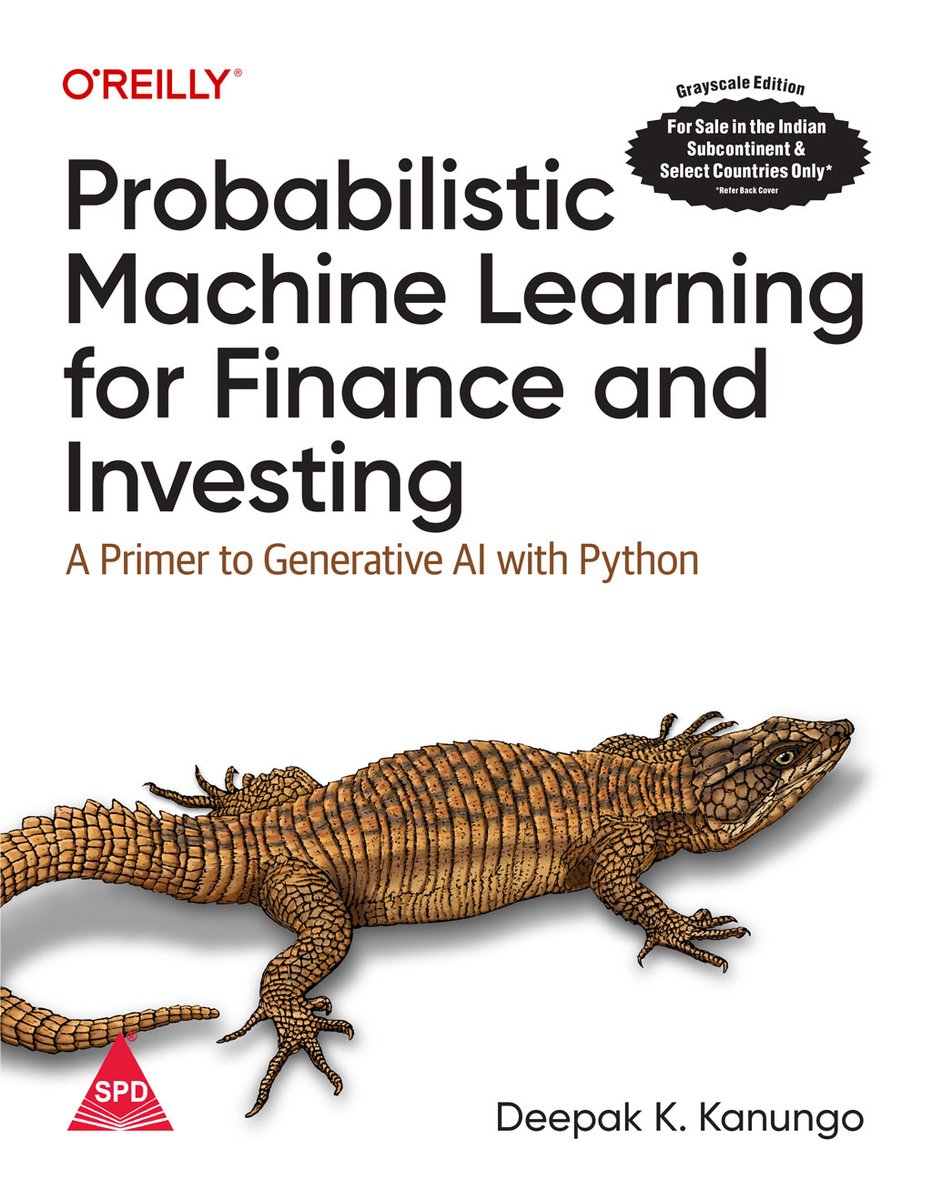 shroffpub's tweet photo. Indian Edition Available Now !!! Order Now https://t.co/7Kobqh6H75
Probabilistic Machine Learning for Finance and Investing A Primer to Generative AI with Python by Deepak Kanungo
#GenAI #probalistic #probablisticml #machinelearning #python #shroffpublishers https://t.co/i13JftDgom