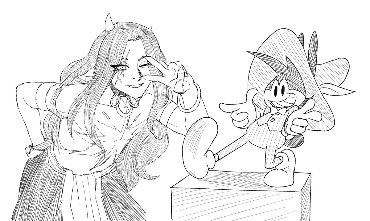 “CHEERING ON OUR FINALISTS!”

It’s been nearly 4 months since the final round began &amp; our finalists have been hard at work crafting their final stories. This isn’t a #R5Spoiler , but our way of wishing <a href="/umbradoodles/">-</a>  &amp; <a href="/mippness/">Mipp (on 🦋)</a> the very best!

Art by <a href="/xavisketch/">xavi</a>
#CrownOfTheBeast