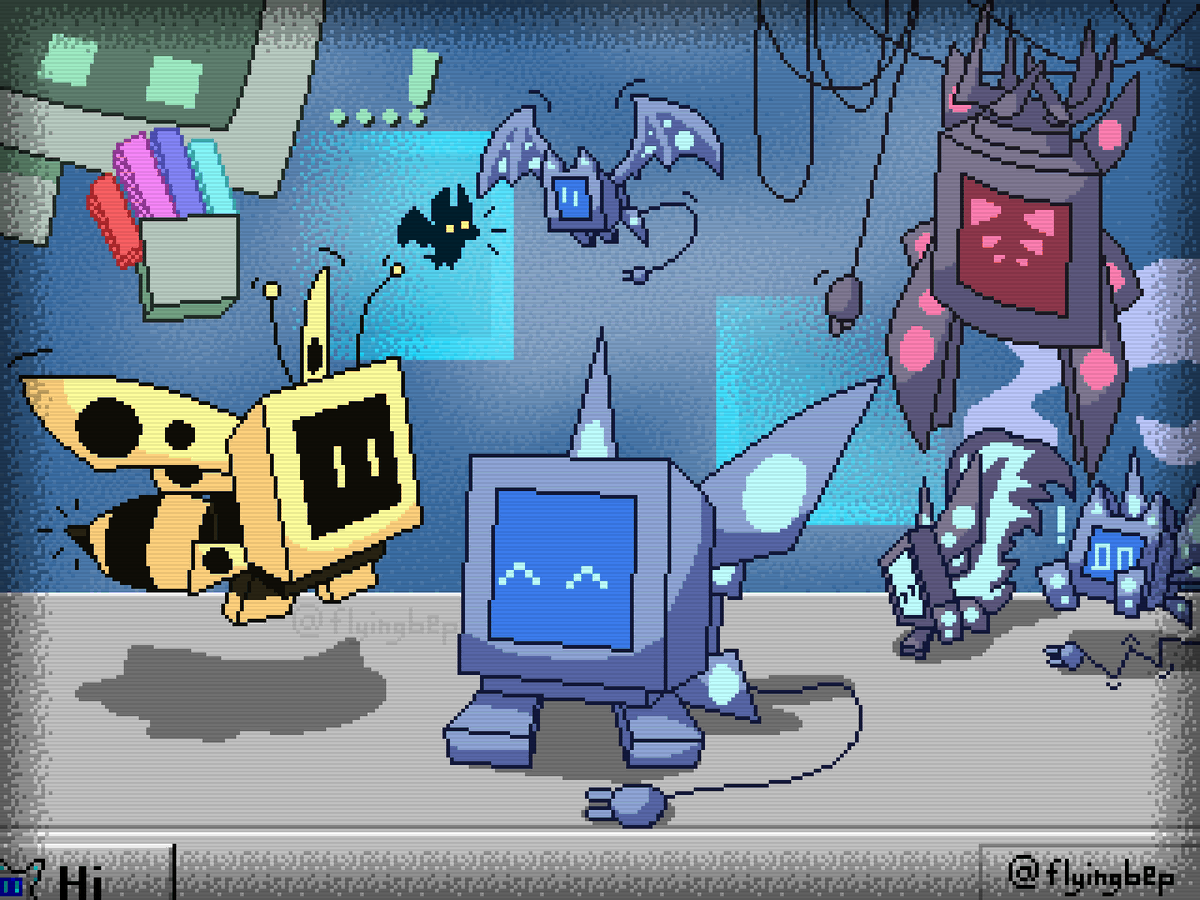 flyingbep's tweet photo. computers! :D https://t.co/8yeJoHWzEB