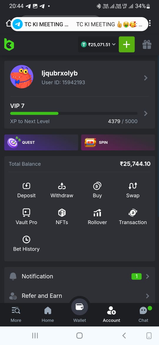 @BCGameOfficial  
Its my friend ac he is unable to complete his kyc,bc game support told him that uploaded documents used some another account, while he is not having other account