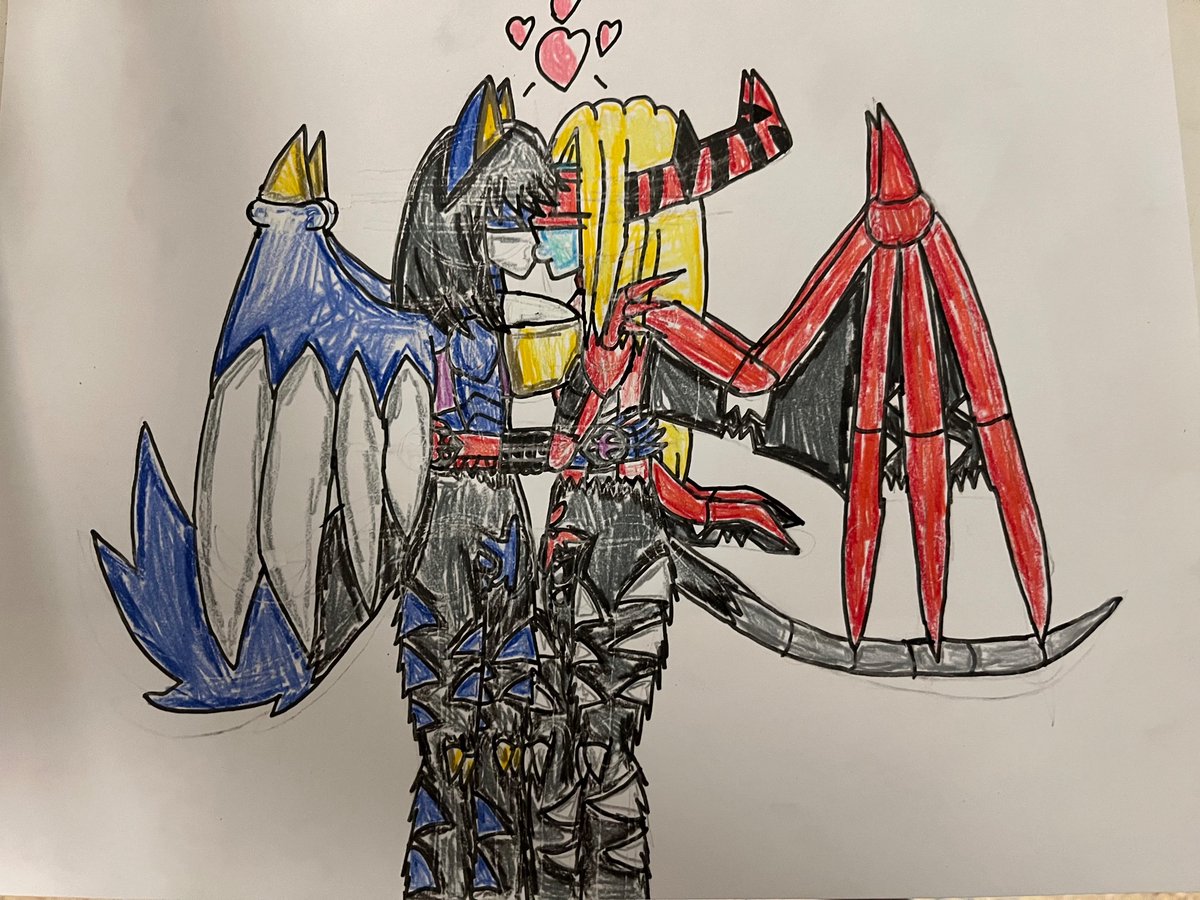 BlueVampirefox's tweet image. The Myotismon trio and the Natramon trio,Piedmon and Ladydevimon having lots of romantic hugs and kisses. #Digimon #Myotismon #Vamdemon #Venommyotismon #Venomvamdemon #Malomyotismon #BelialVamdemon #Pidmon #Piedmon #Ladydevimon #Digimonart #FanDigimon #Animeart #fanart
