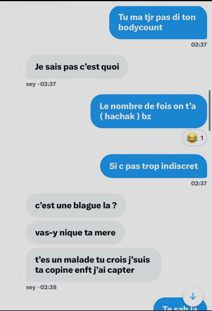 Julienclc's tweet photo. Et les convs twitter jsjzjsjz https://t.co/mDsDtrnZVA