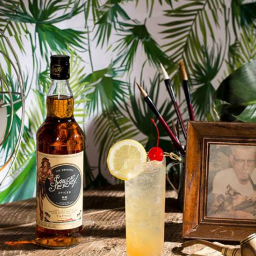 TennentsDirect's tweet photo. 🎉 Let’s hear it for #RumDay! 

😍 Get creative and use @SailorJerry in some bespoke rum cocktails or to spice up a classic rum &amp; coke. 

On offer at Tennent’s Direct. Order now: https://t.co/RKaLR86C4i https://t.co/SuaVP3hlrd