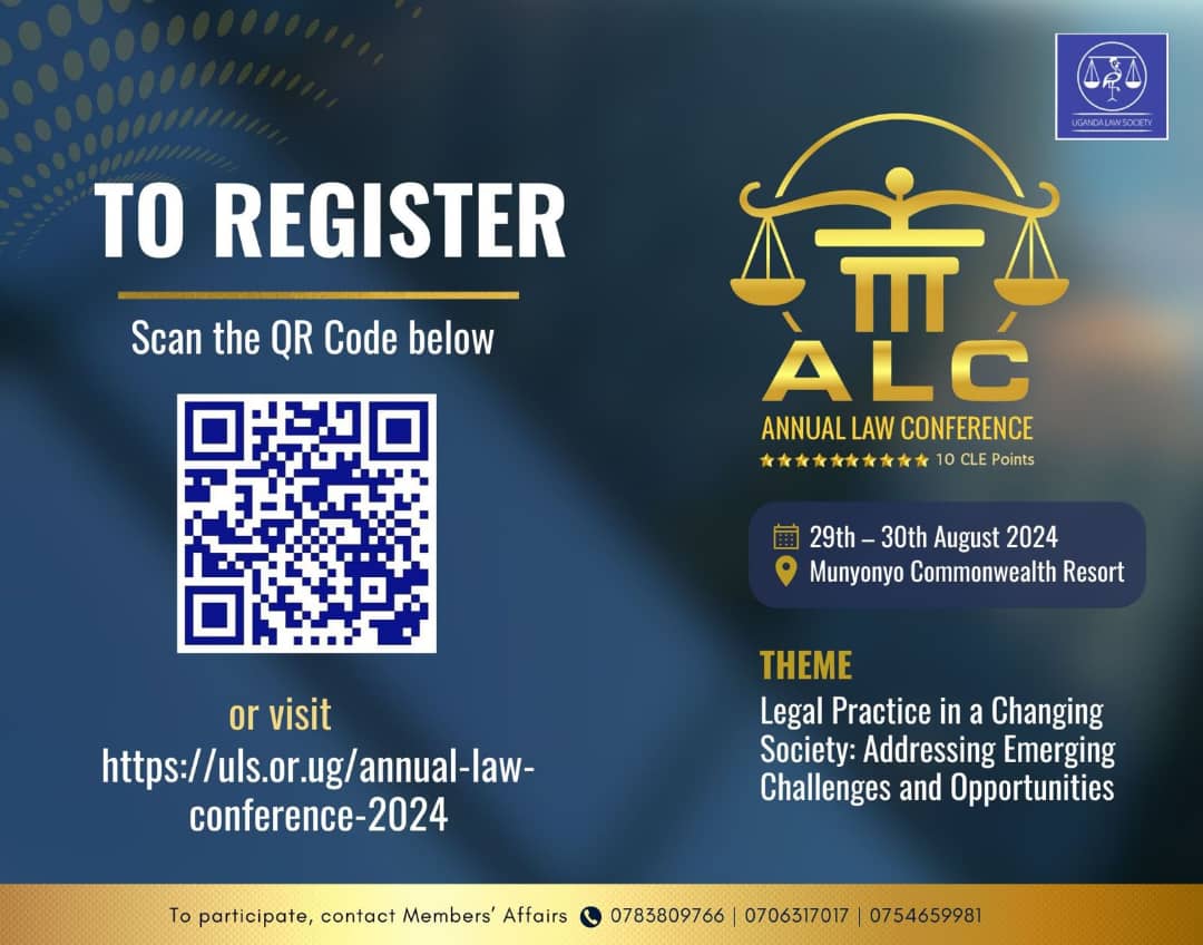Sheila Turyasingura (@sheilatm22) on Twitter photo Friends, as the countdown continues to <a href="/ug_lawsociety/">Uganda Law Society</a> 7th Annual Law Conference, follow the prompt below to be part of this incredible event
#ULSALC24 Friends, as the countdown continues to <a href="/ug_lawsociety/">Uganda Law Society</a> 7th Annual Law Conference, follow the prompt below to be part of this incredible event
#ULSALC24