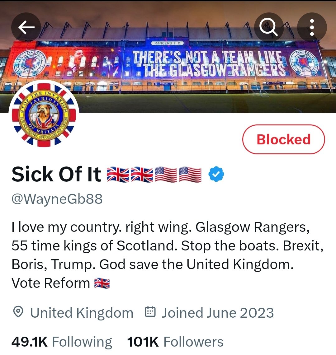 Tom006007's tweet photo. @CrimeLdn Is anyone wondering where Racist Gammon Rangers fan @WayneGb88 has gone?
Well, he's gone to jail for 3 years 🤣
Thanks a million @Keir_Starmer, you are a man of your word👏
#NaziBritain 🇬🇧 https://t.co/sVDxzzuNto