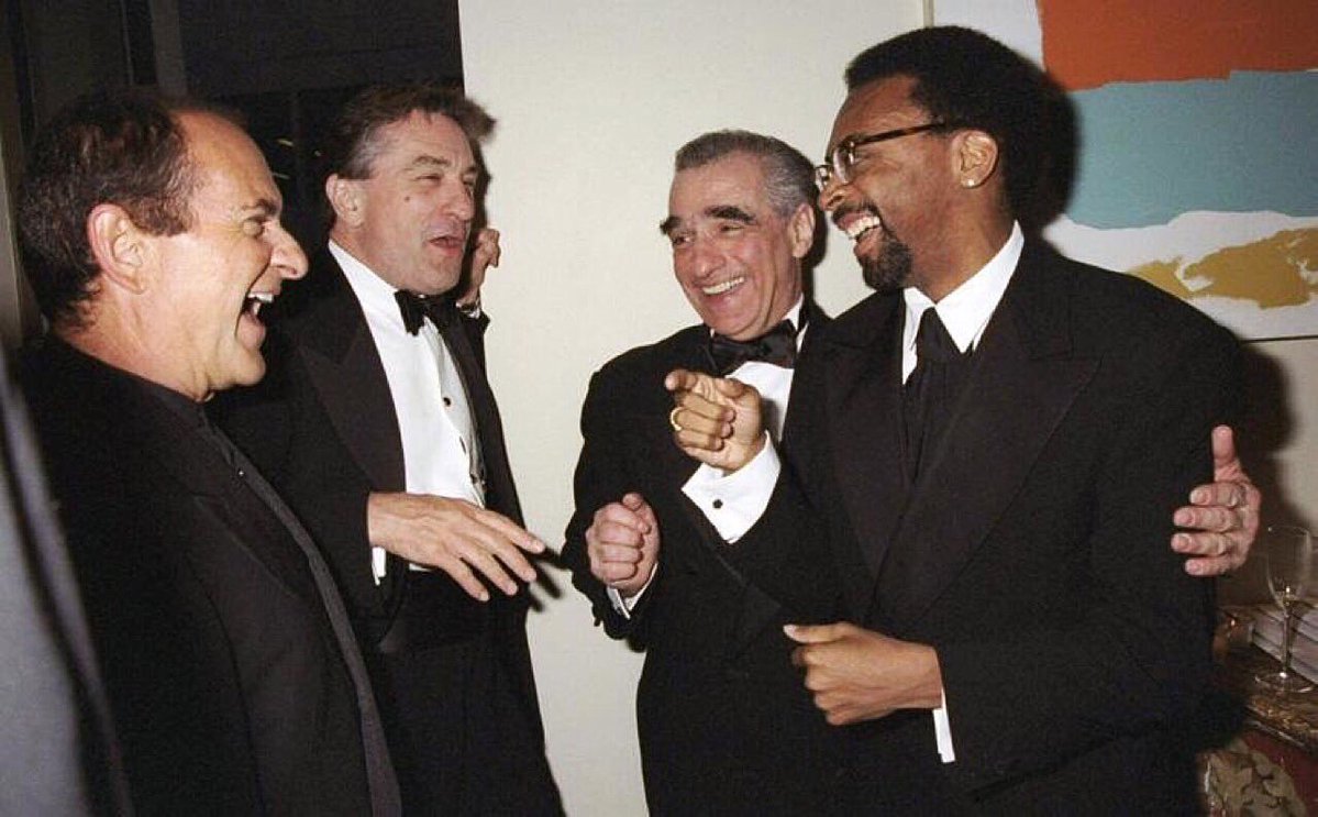 Joe Pesci, Robert De Niro, Martin Scorsese and Spike Lee, 1998