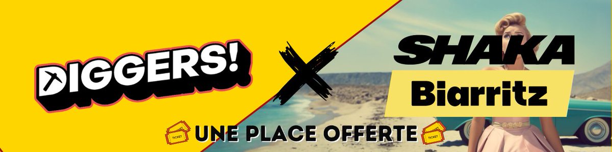 Giveaway Shaka x Diggers !🎁

Du 26 au 29 Août aura lieu Shaka Biarritz, l'évent Web3 le plus cool de France ! 
Si vous n'avez pas encore votre place, tentez de la remporter !

Pour participer : 
- Like &amp; retweet
- Follow @NFT_Biarritz &amp; <a href="/TheDiggersDAO/">The Diggers DAO</a>

Tirage au sort le 19/08 !