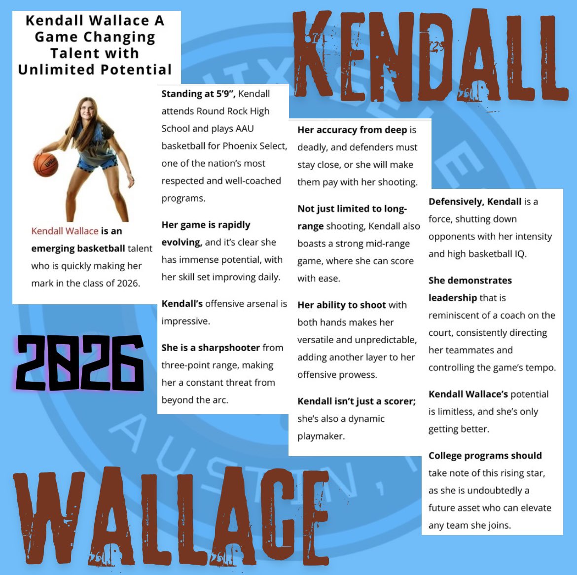 phoenixselect's tweet photo. 2026 5’9” guard @kendallwallace0 writeup by @WoodsRecruiting https://t.co/uXVIF3Fvmo