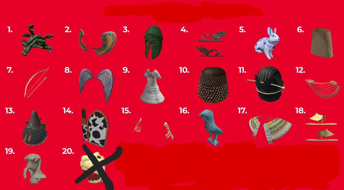 🍷Giveaway 'Code Met'🍷

Conditions: 
Follow me 👑
Like and retweet♻️
Leave a comment with the number of the item in the picture that you want💬
Join the server via this link🚪
discord.com/invite/shockdog

There is only one winner🕯️

Will end in 2 days🥶

#ROBLOX #Robloxgiveaway