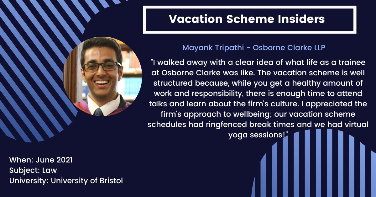 LawCareers.Net (@lawcareersnetuk) on Twitter photo Hear from Mayank Tripathi about his vacation scheme experience at <a href="/OsborneClarke/">Osborne Clarke</a>.
lawcareers.net/Solicitors/Vac…
#VacationScheme #LawInternship Hear from Mayank Tripathi about his vacation scheme experience at <a href="/OsborneClarke/">Osborne Clarke</a>.
lawcareers.net/Solicitors/Vac…
#VacationScheme #LawInternship
