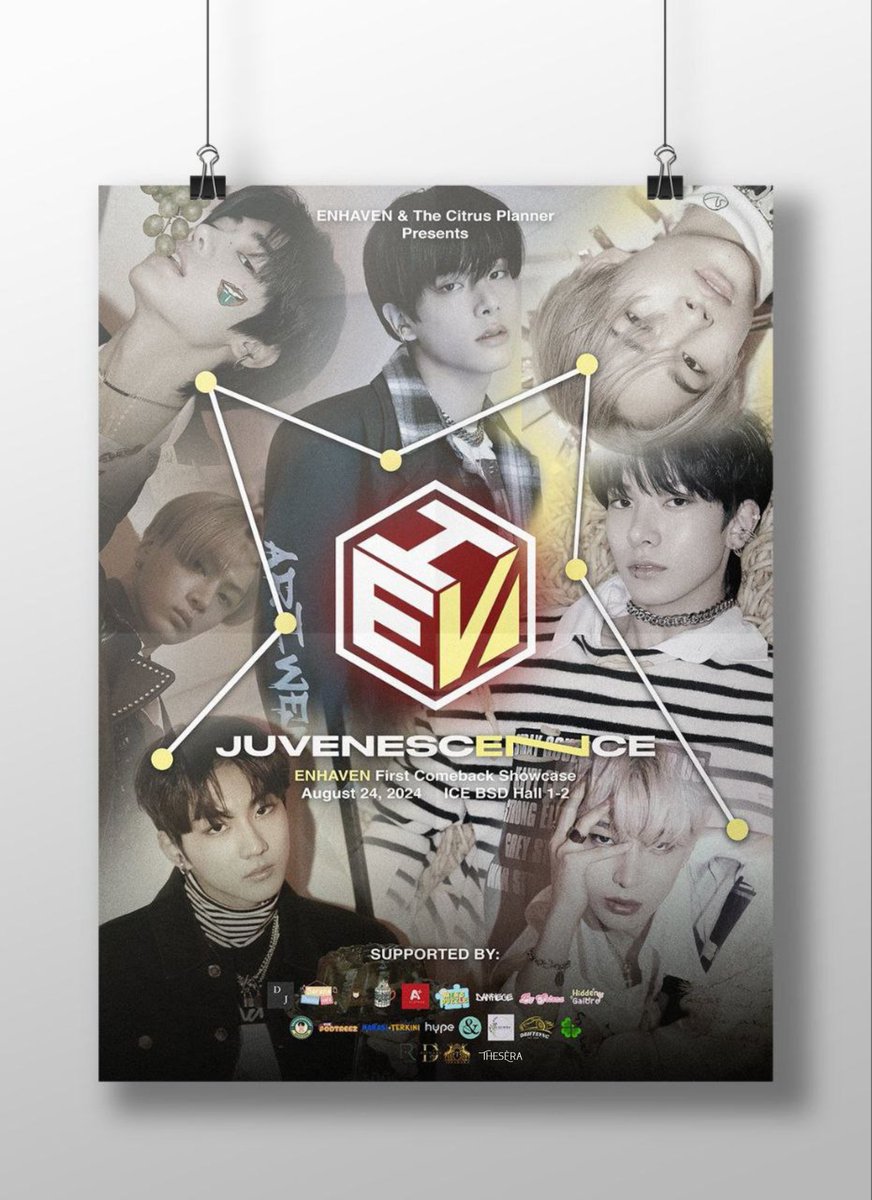 ⠀

        𝗘𝗡𝗛𝗔𝗩𝗘𝗡 Comeback Showcase
        ————— 『 𝐉𝐔𝐕𝐄𝐍𝐄𝐒𝐂𝐄𝐍𝐂𝐄 』

        ⋘    𝗧𝗜𝗖𝗞𝗘𝗧    𝗣𝗥𝗘   -   𝗦𝗔𝗟𝗘    ⋙
        Saturday    ·    August 24th,  2O24
        ICE BSD CITY Hall  1-2    ·    14:OO

⠀