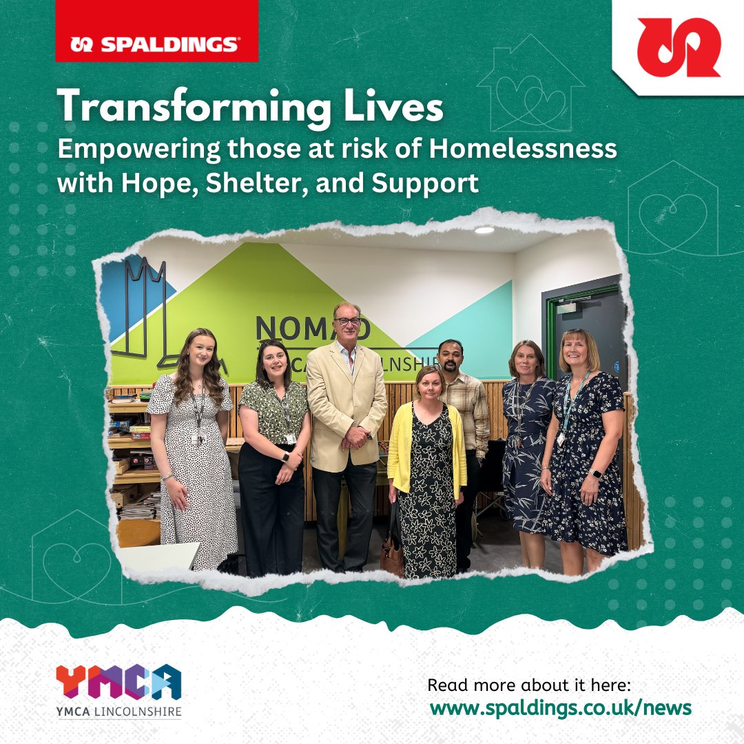 Spaldings proudly supports <a href="/YMCALincs/">YMCA Lincolnshire</a> in transforming lives by providing hope, shelter &amp; support to those at risk of homelessness. Through #fundraising &amp; #community efforts, they create safe, dignified spaces &amp; offer essential services. Read more at bit.ly/spaldymca