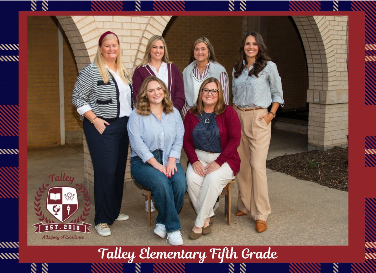 TalleyElem's tweet image. We’re thrilled to kick off our SEVENTH year of excellence! This year, our theme is "Ivy League, a Legacy of Excellence." Our new crest embodies the values that guide us: learning, compassion, connection, and leadership.
Here is a sneak peek at our Talley staff photos!