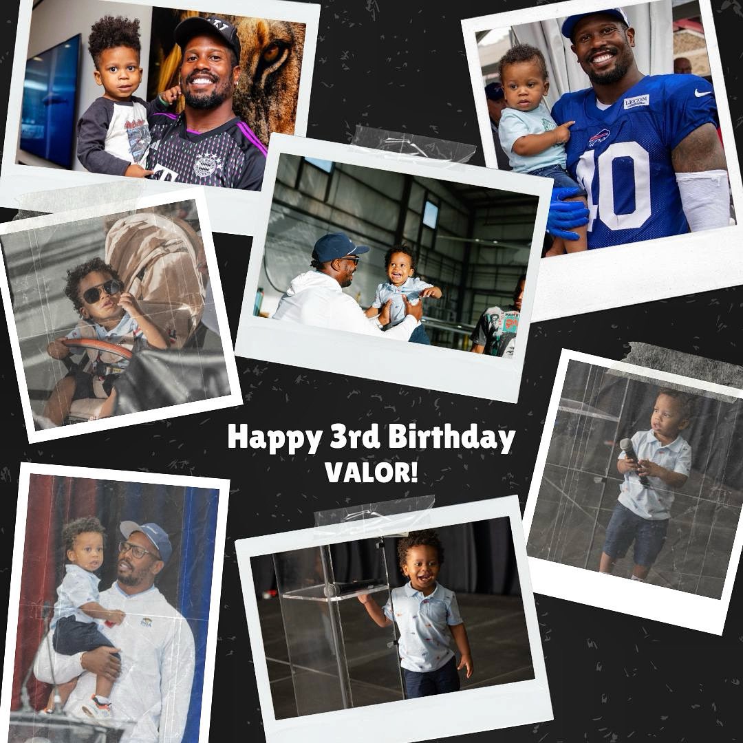 Happy 3rd Birthday to the little guy with lots of personality, Valor Miller! 🥳 #HBD #VonsVision <a href="/VonMiller/">Von Miller</a>