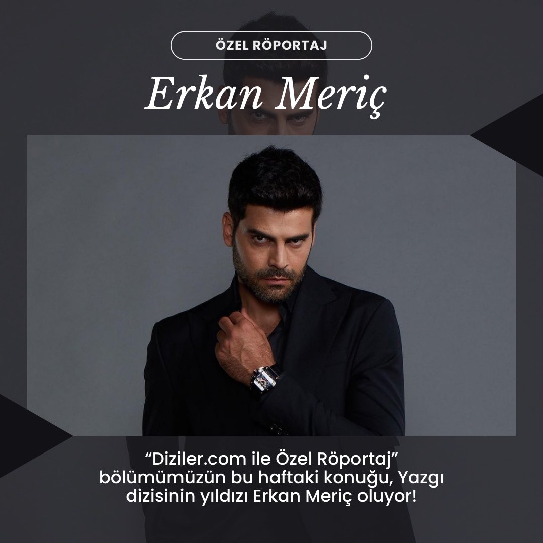 “Diziler.com ile Özel Röportaj”
bölümümüzün bu haftaki konuğu, Yazgı dizisinin yıldızı Erkan Meriç oluyor!

Erkan Meriç’e neler sormak istersiniz? 🤍👇🏼

#Yazgı #ErkanMeriç