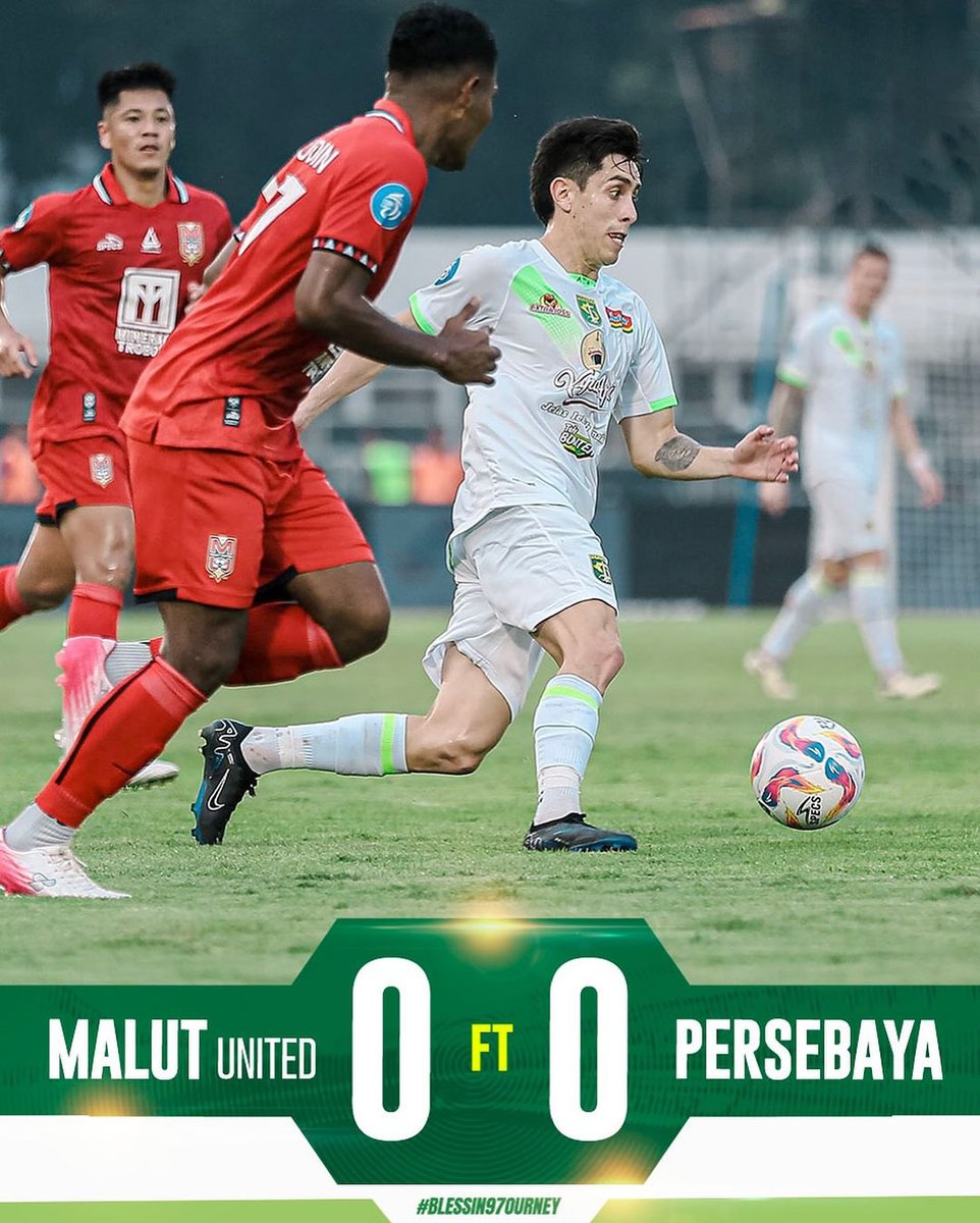 Satu Poin dari Jakarta

Malut United 0 vs 0 Persebaya

Syukuri raihan ini, persiapkan diri lebih baik, berlatih dan bejuang lebih keras untuk game kandang lawan Barito Putera 23 Agustus nanti.

💚💚💚

Salam Satu Nyali !
WANI !

#persebaya #persebayaday #wani #bonek #bonita