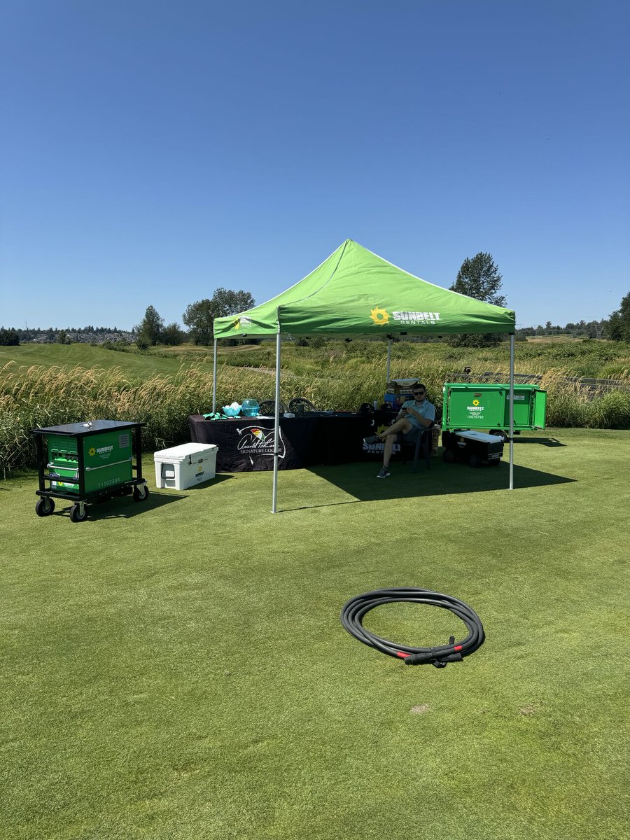 portablelectric's tweet photo. It's great to see the Voltstack 5k BESS powering up another fantastic event!

Kudos to @SunbeltRentals team for hosting a successful customer appreciation golf tournament at Northview Golf &amp; Country Club. https://t.co/16OWIZycHo