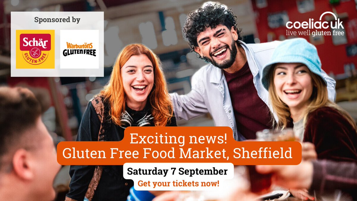 Exciting news!!! We're pleased to announce that Coeliac UK will be holding our very own Gluten Free Food Market this autumn.​

​The event features lots of amazing gluten free food, plus our ambassador <a href="/beckyexcell/">Becky Excell 💙</a> will be there chatting and signing books. ​

​Join us in Sheffield