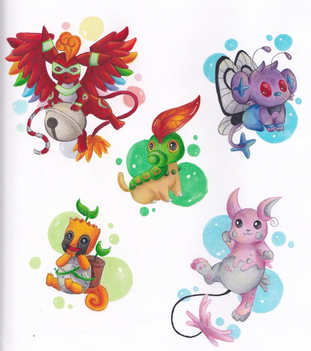 Yassiechan's tweet photo. I always forget to upload what I've done π
This was created yesterday in the stream, a couple of Pokemon fusions.
They're kind of really fun.
So, can you tell which Pokemon they are?
#copicartist #traditionalart #pokemon #pokemonfusion #pokemonfusionart #coloration #color https://t.co/qfpU0IYCsV