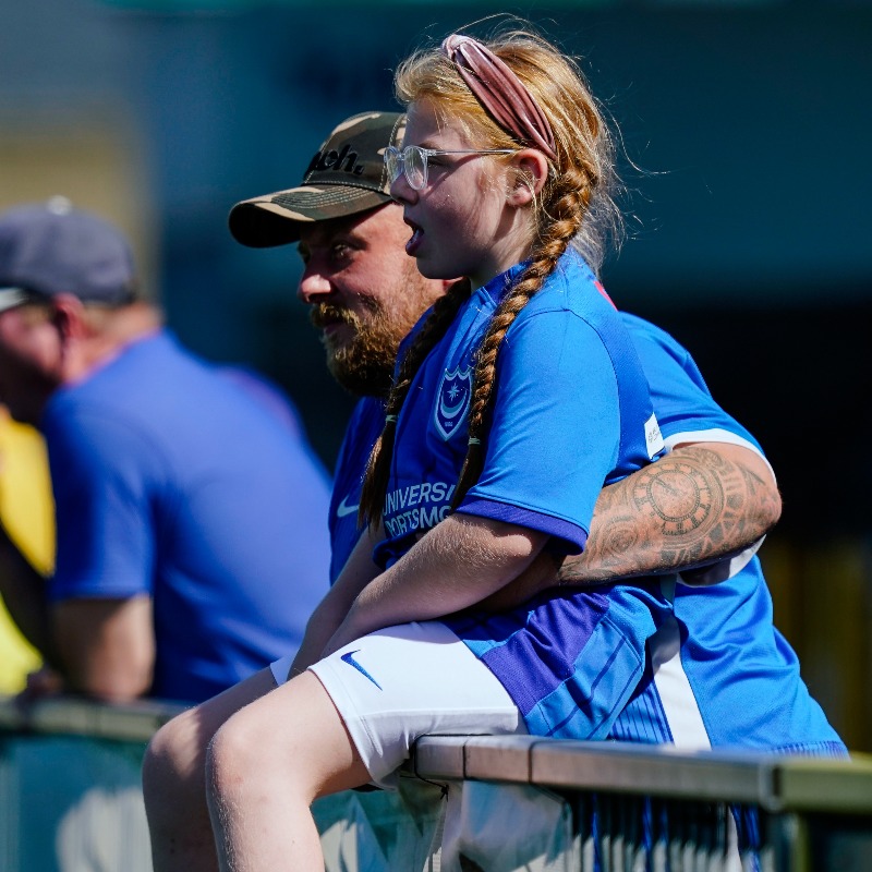 PompeyWomen's tweet photo. 💙 We loved seeing you last Sunday...

😎 So come and join us this weekend for #Pompey 🆚 Chelsea U21!