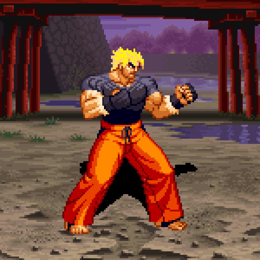 Wild Ambition Ryo Sakazaki / Mr. Karate II in Real Bout Fatal Fury