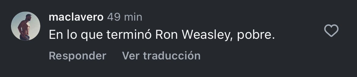 achequear_'s tweet photo. Qué raro está Ron Weasley 👀�� https://t.co/ksSW95mo0i