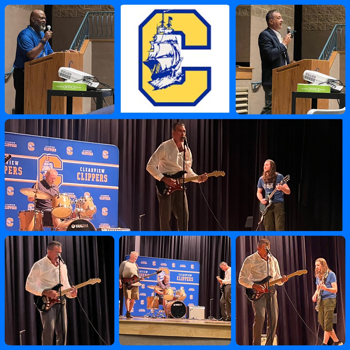 PaulKishEdu's tweet photo. It was a Rocking opening in Clearview!! โญ๏ธ ๐ธ Welcome back! Make it a great school year Clippers!! #RelationshipsFirst #ClearviewRocks @OHEducation #BackToSchool #SchoolYear2024 https://t.co/W1KsoBFX3G
