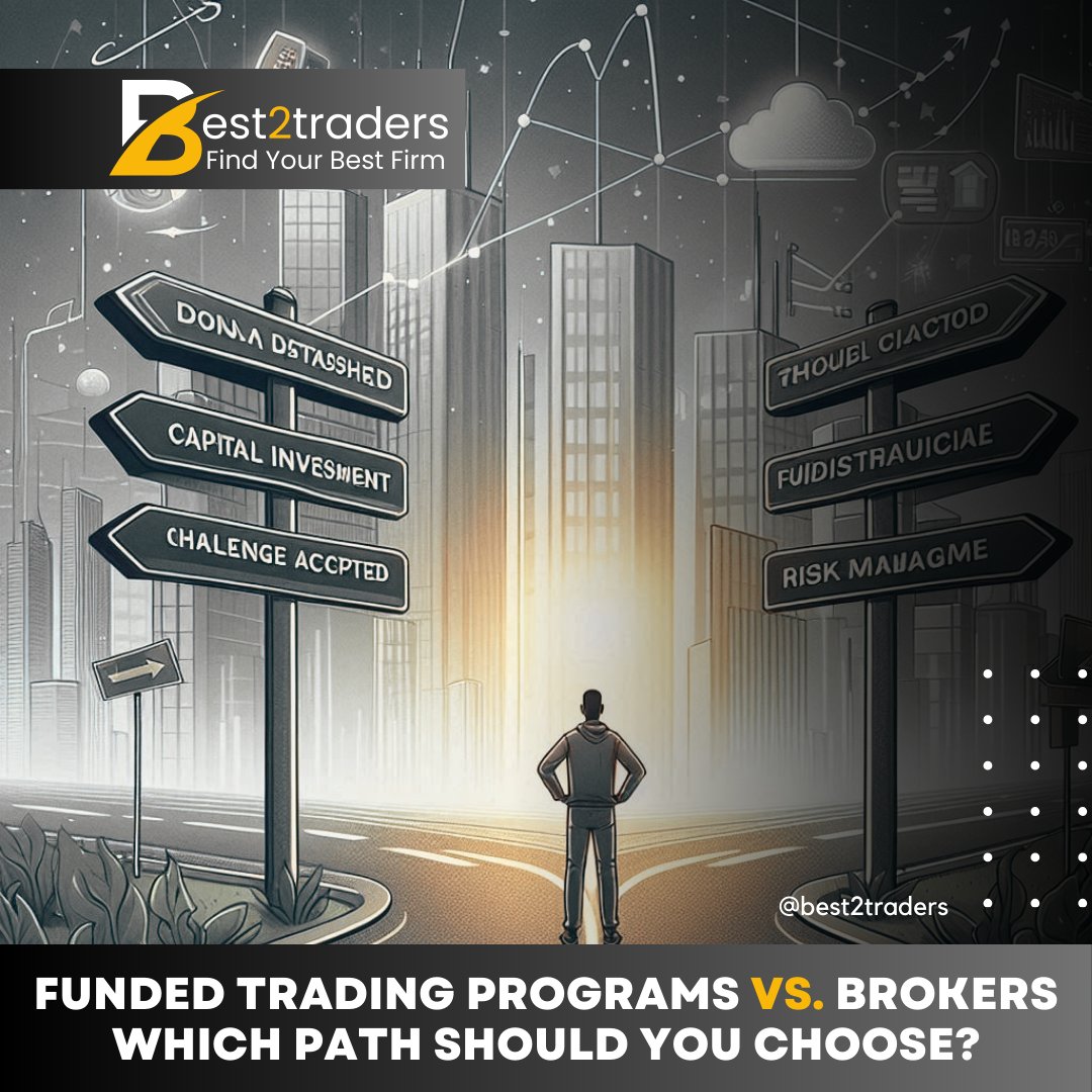 Best2Trade's tweet photo. Discover the key differences between prop firms and brokers to make an informed decision about your trading path. Learn which option aligns with your experience, goals, and capital needs.
https://t.co/IkvTY0ioUM
#Best2Traders #TradingAdvice #ForexTrading #FundedTrader https://t.co/DNeGT6tzRi