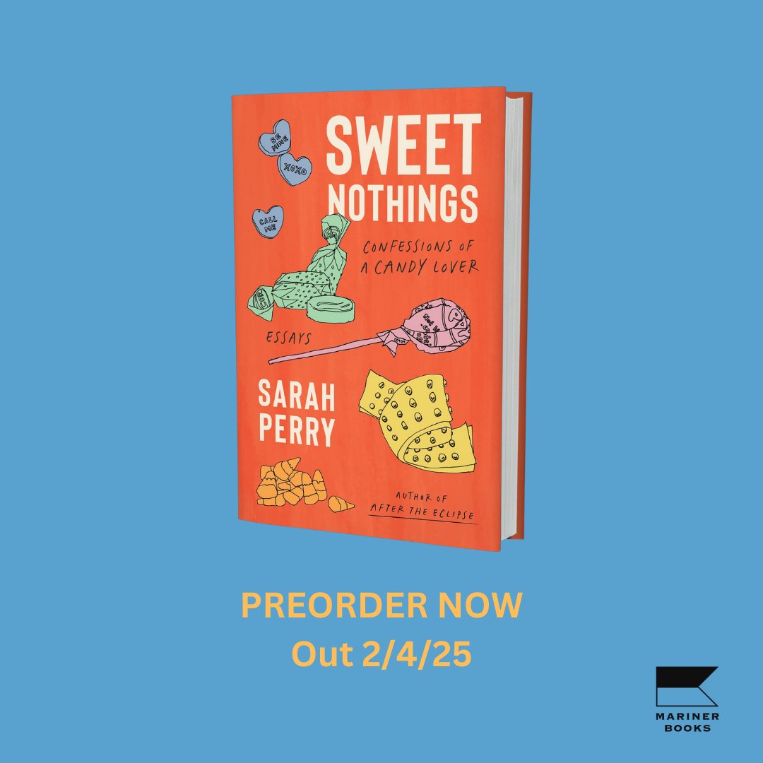 It's here! Cover real day for my baby SWEET NOTHINGS: CONFESSIONS OF A CANDY LOVER, out 02/04/25, featuring illustrations by the fabulous Forsyth Harmon, artfully arranged by Yeon Kim HarperCollins. Galleys are going out soon—DM me if you'd like to review or otherwise feature.