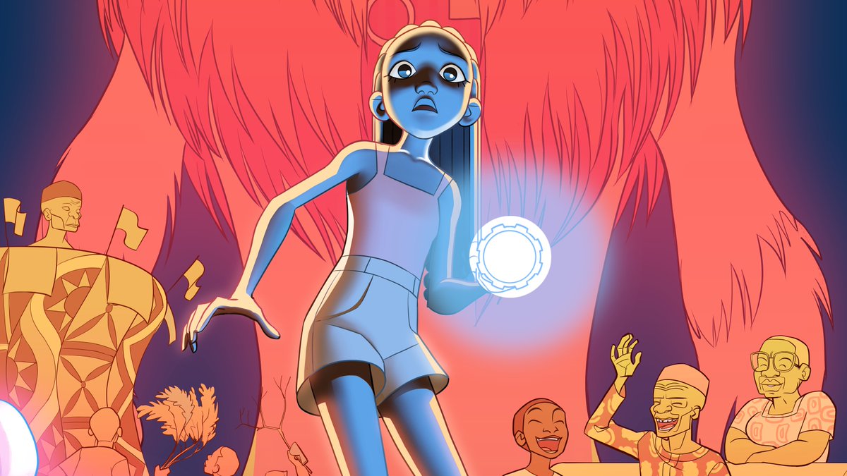 #IndieAnimationDay Mmanwu is a 2D animated horror short set in modern day Nigeria and the first draft of our film's animatic is being turned in today !!!