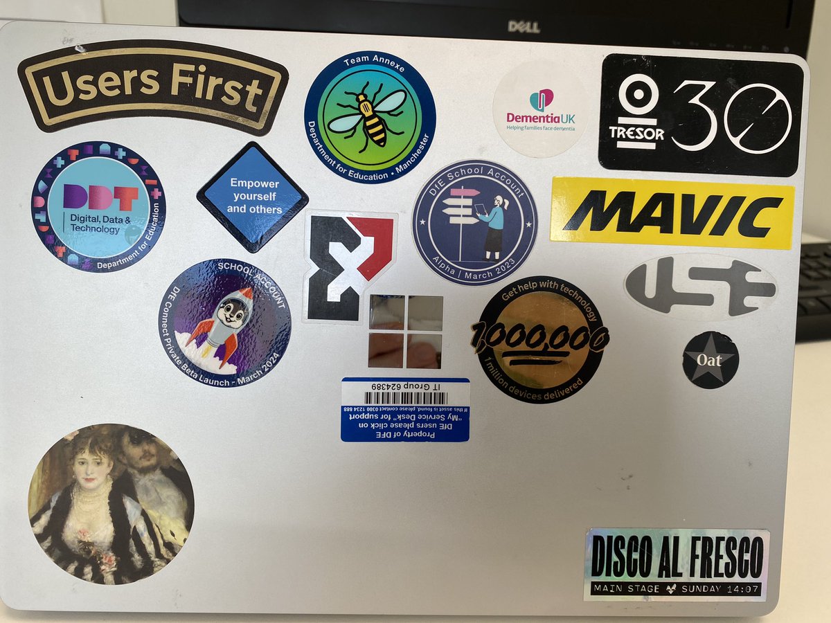 Today I received an unexpected laptop upgrade. Goodbye mission patches! Many hours of Gov Digital Delivery crunched on this machine!
