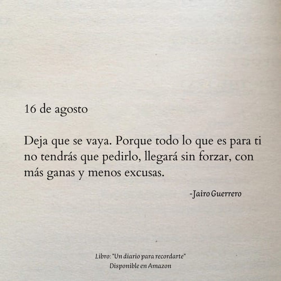 16 de agosto. ✍🏻