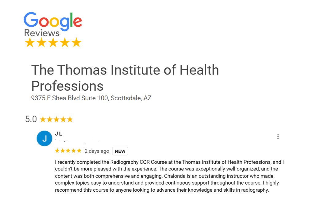 ThomasHealthPro's tweet photo. This is a Google Review of a medical imaging professional (ARRT Certified in Radiography &amp; Radiation Therapy) that is currently oversees and needed his CQR for Radiography.  See his review below. https://t.co/eGRJ0T8NGk