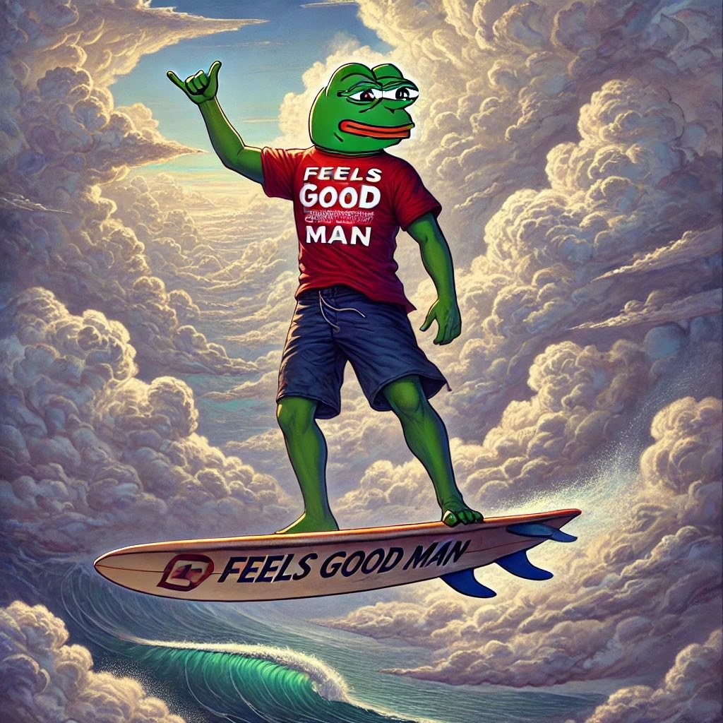 Crypto geeks, community, my frens, Trump,  Elon Musk and his Grok send $FGM to the moon 

Feels Good Man 
#memecoin #FeelsGoodMan #memeAI