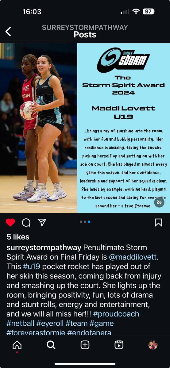 Proud of you <a href="/MadisonLovett9/">Maddi Lovett</a>