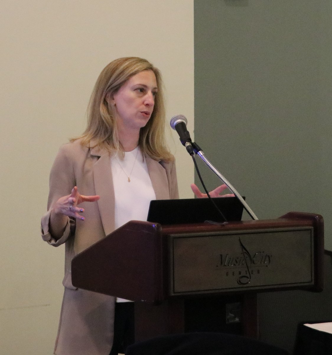 CSGJC's tweet photo. #ADCC24 starts today! Thank you @Director_BJA, @MeganQbaum &amp; @TDCJ Research &amp; Development Director Andrew Barbee for kicking off today’s festivities and speaking about the importance of improving data analysis capacity for corrections departments. https://t.co/VKalqPH1I6