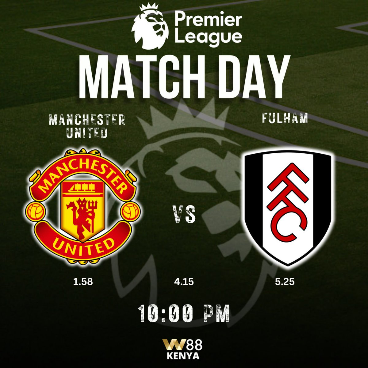 FIRST EPL MATCH!

Hapa unasupport team gani kati ya Manchester United VS Fulham?

Weka bet W88af.com

#FormNiW88
